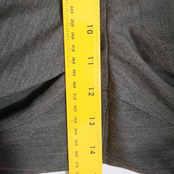 Cricketeer Men's Flat Front Olive Green 35% Wool Made in Canada Dress Pants - Picture 10 of 11